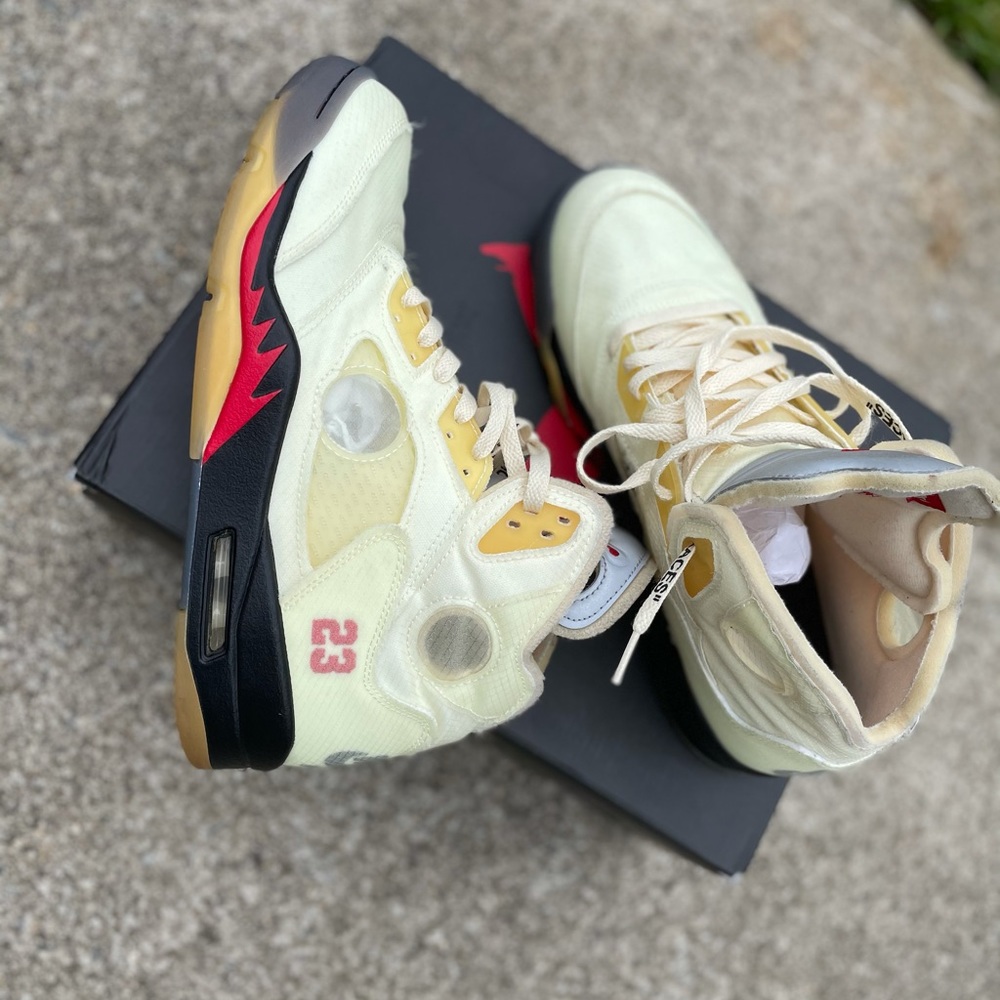 Jordan 5 sail off white